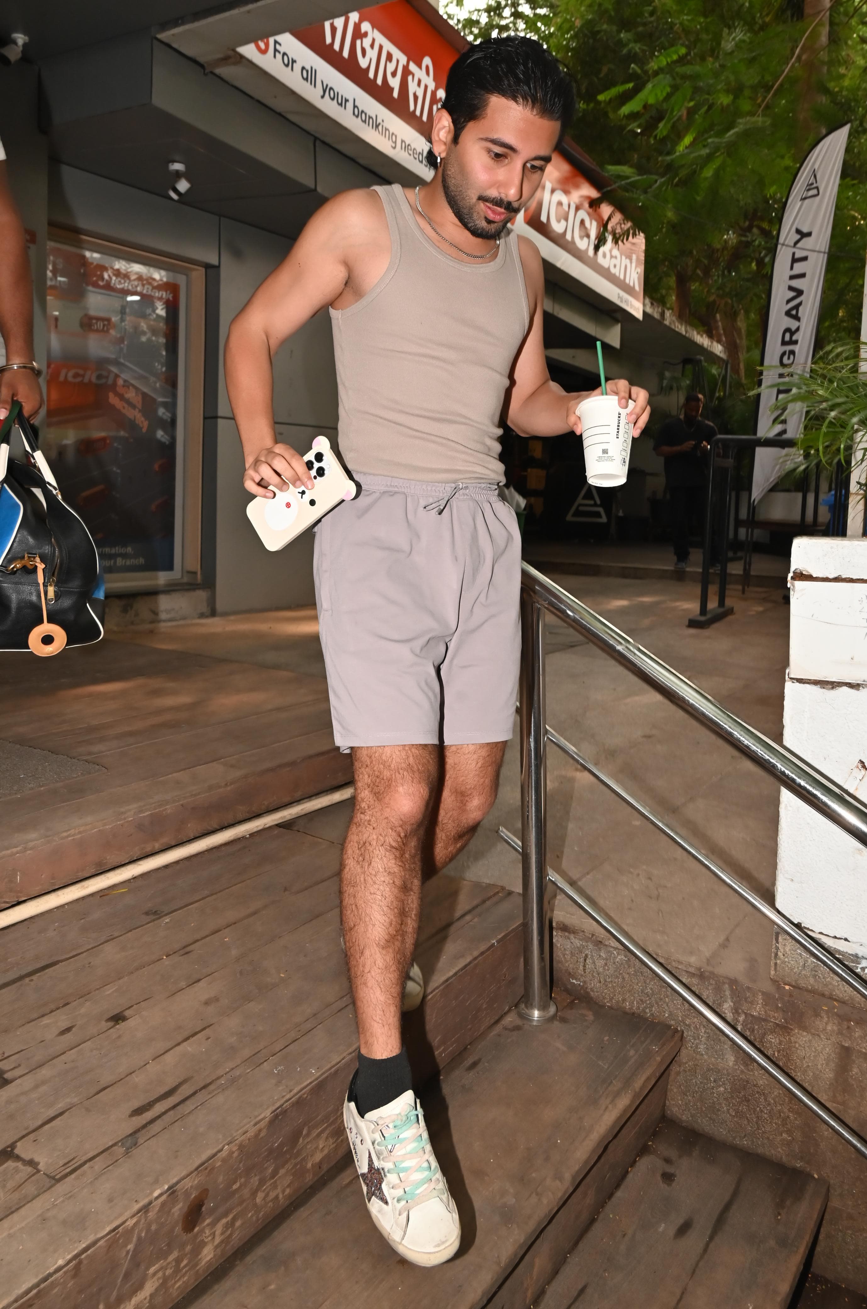 Orry seems to be taking fitness seriously these days as he was once again spotted at the gym in Bandra today. 